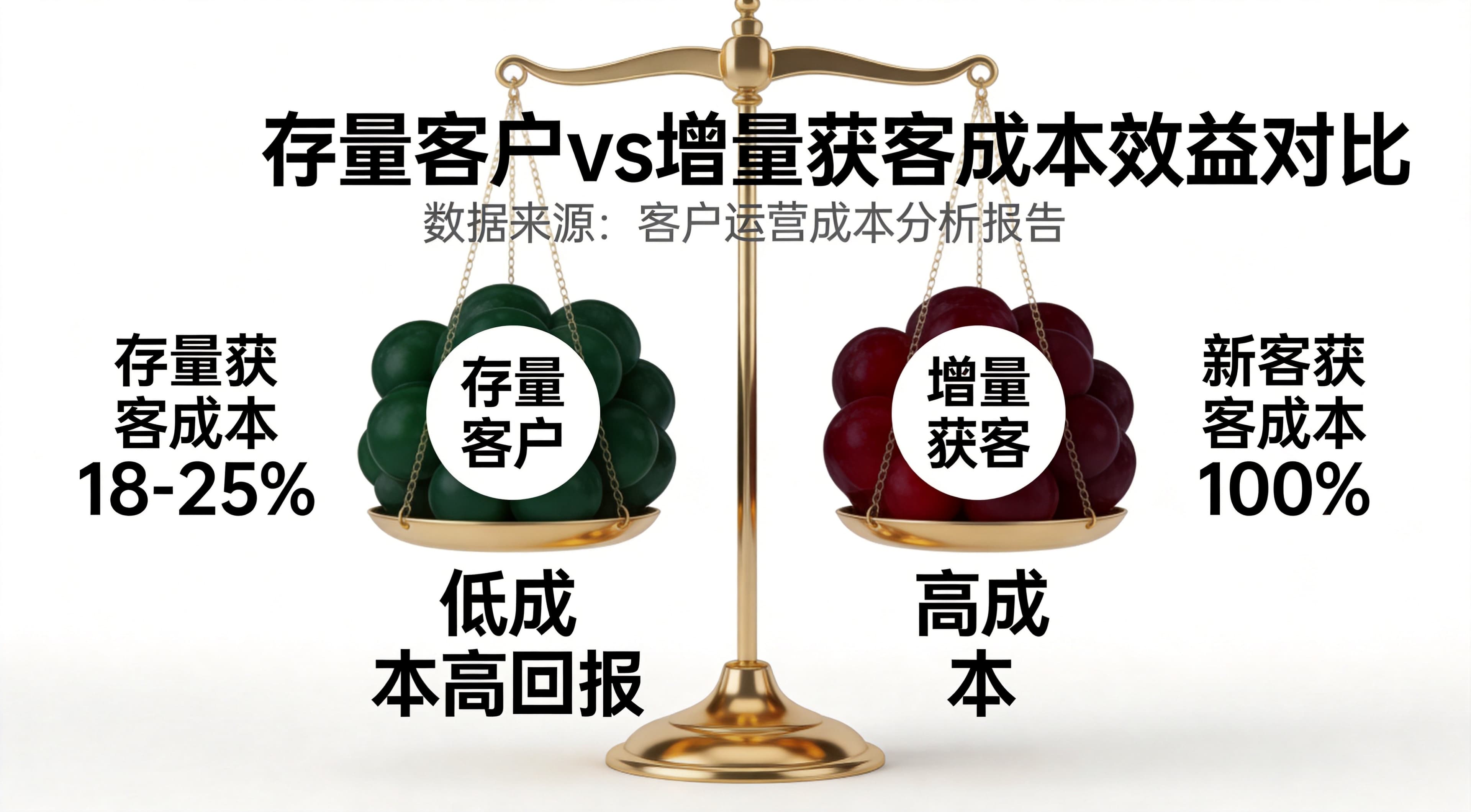 存量客户 vs 增量获客:2026年企业增长战略的成本效益深度对比