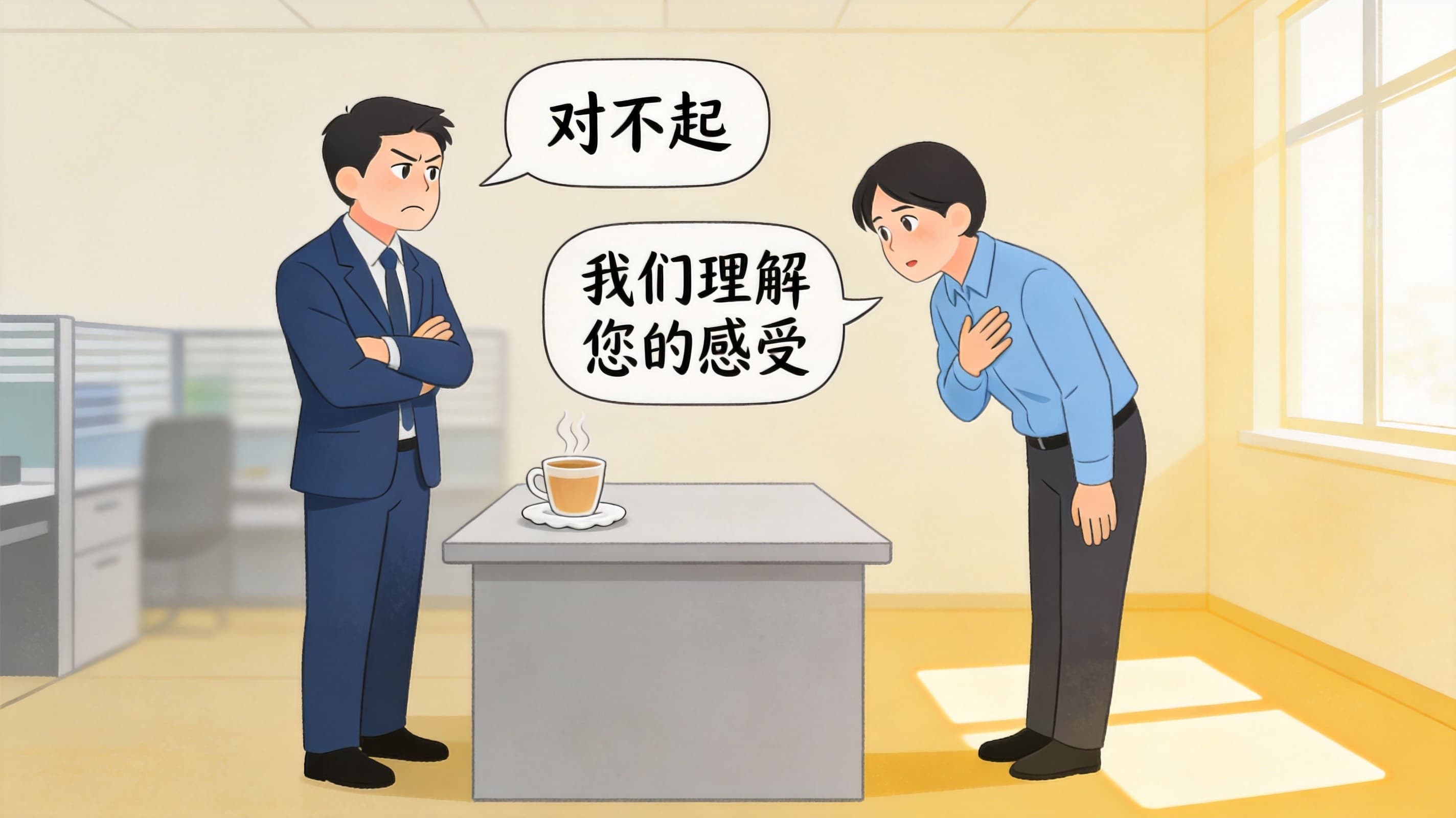 道歉话术:客户不满时的真诚应对与危机化解