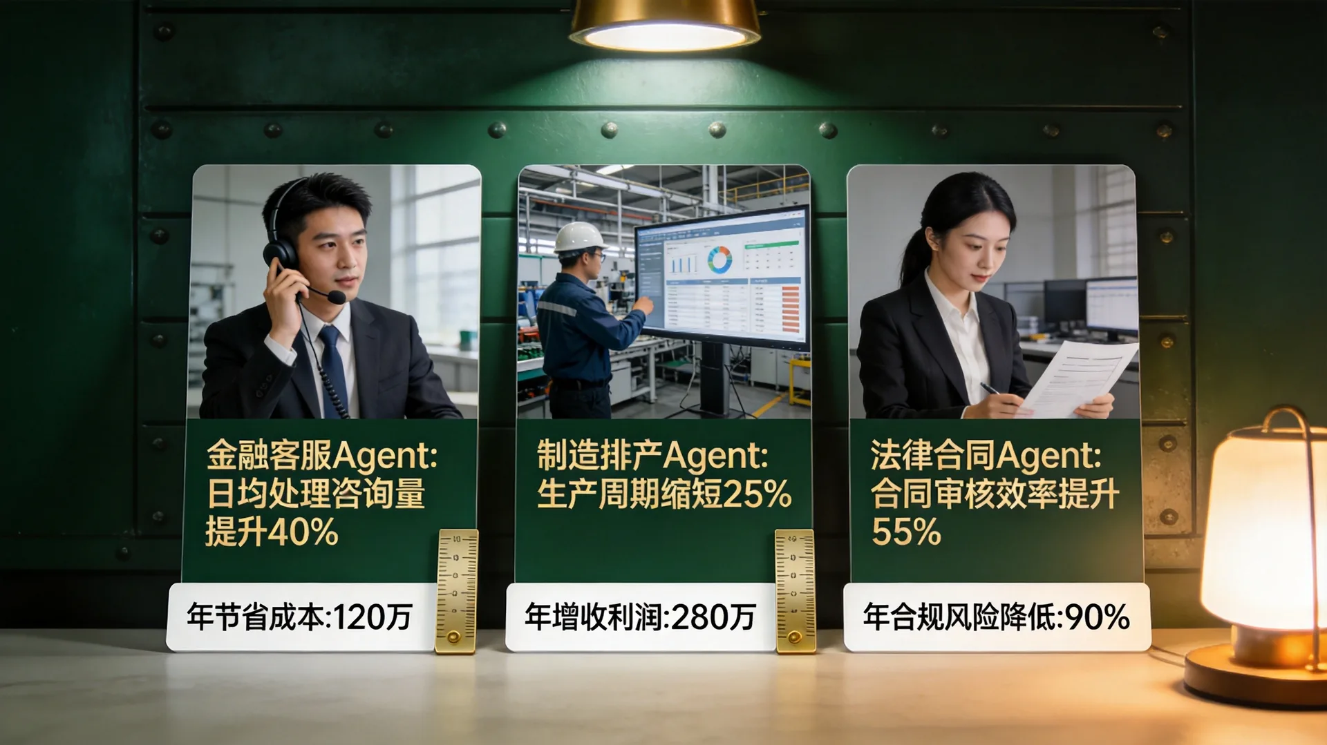 AI Agent在企业落地的3个真实案例：从Demo到省下180万